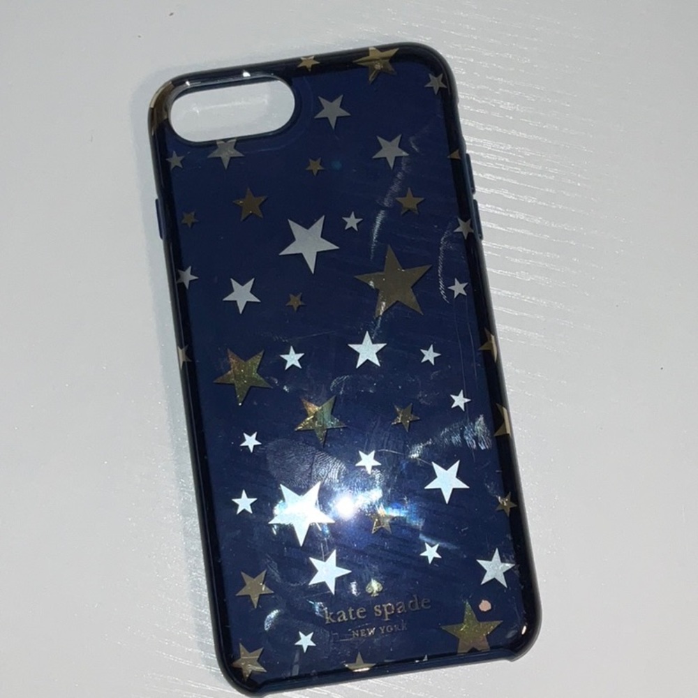 Kate Spade iPhone 6 6s 7 8 Plus Navy Gold Stars